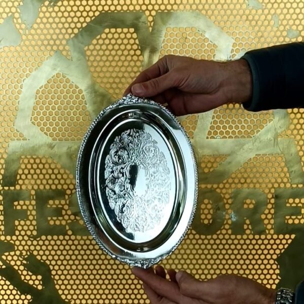 Plateau décoratif en métal – Oval & Hexagonal